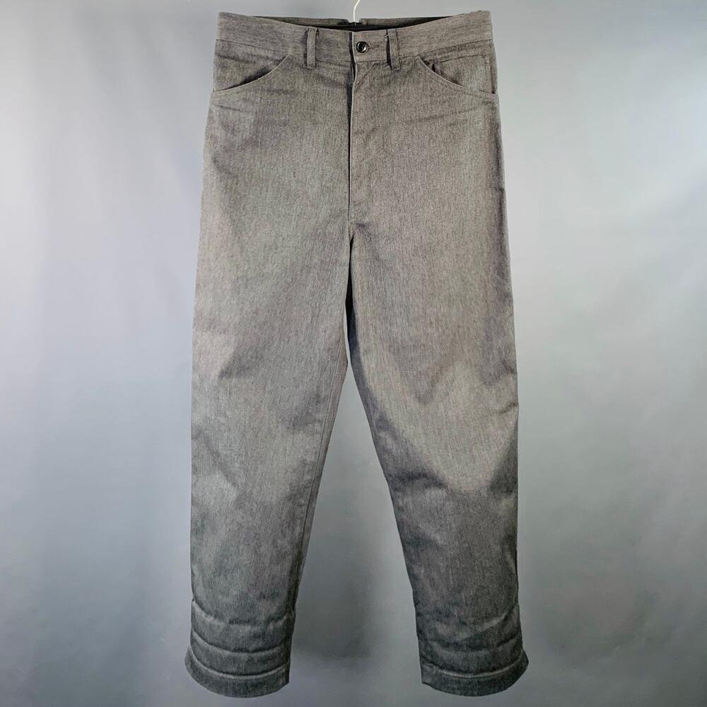 JUNYA WATANABE Size M Grey Charcoal Twill Polyester Cotton Casual Pants